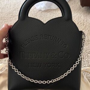 Tiffany & Co. Black Mini Bag with Chain